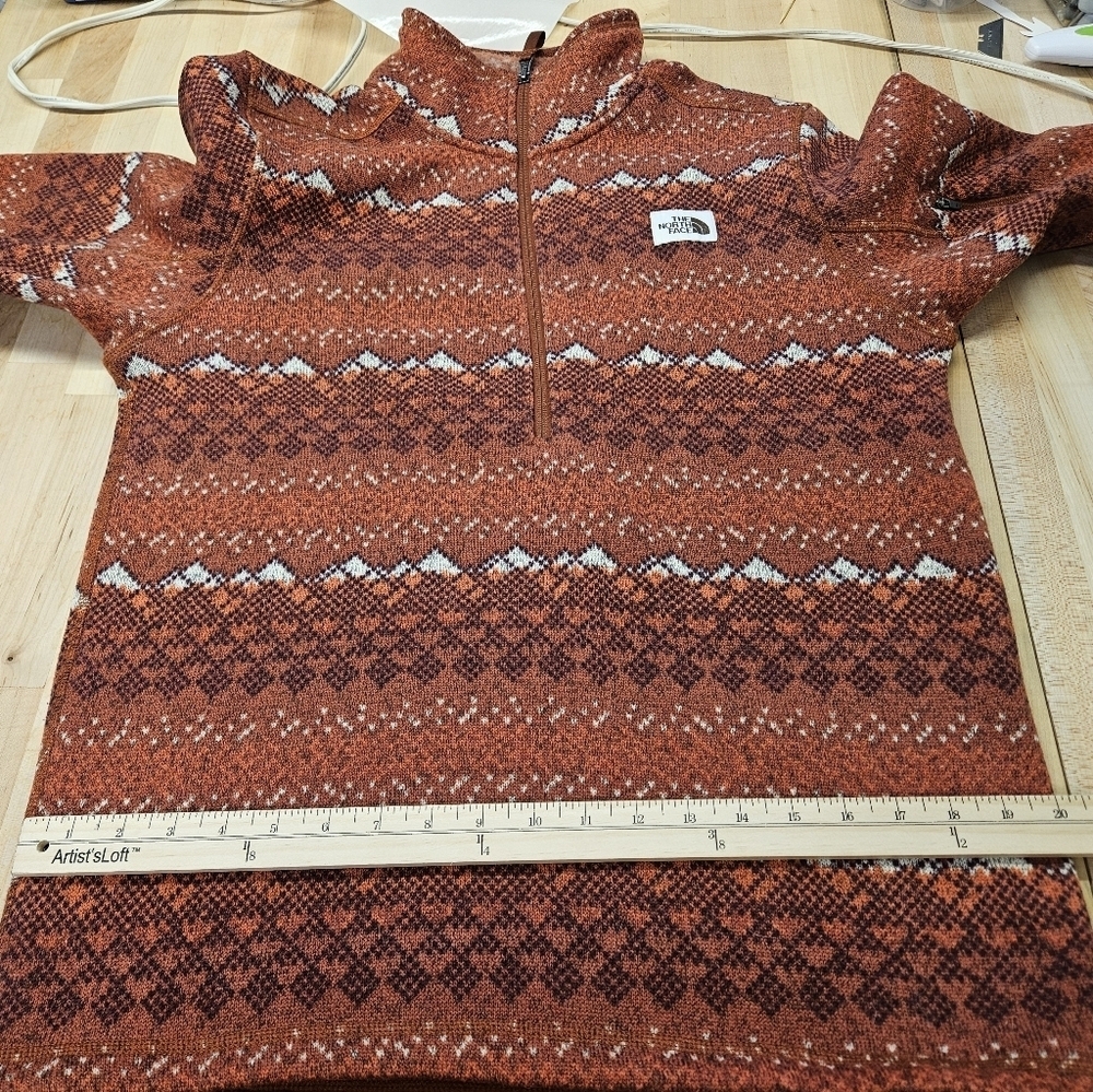 The North Face Brown Patterned Pullover - Picture 8 of 9